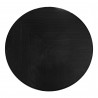 Moe's Home Collection Parq 60IN Round Dining Table in Black - Top Angle