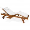 Multi-position Chaise Lounger - White