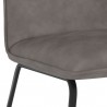 Sunpan Huxley Dining Chair in Dawn Grey - Seat Closeup Angle