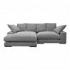 Moe's Home Collection PLUNGE SECTIONAL ANTHRACITE - Front Angle