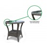 Tortuga Outdoor Bayview Side Table Driftwood