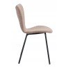 Tollo Dining Chair in Brown- side view 1
