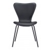 Dining Chair in Black- front view 1