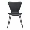 Dining Chair in Black- front view 1 - Dining Chair in Black- front view 1