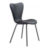 Dining Chair in Black- side view 4