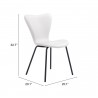 Dining Chair in White- seat dimension