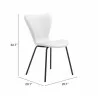 Dining Chair in White- seat dimension - Dining Chair in White- seat dimension