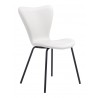 Dining Chair in White- front view 1