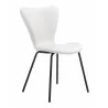 Dining Chair in White- front view 1 - Dining Chair in White- front view 1
