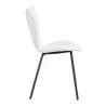 Dining Chair in White- side view 1 - Dining Chair in White- side view 1