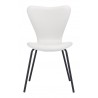 Dining Chair in White- front view 2
