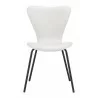 Dining Chair in White- front view 2 - Dining Chair in White- front view 2