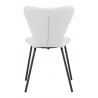 Dining Chair in White- back view 2