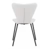 Dining Chair in White- back view 2 - Dining Chair in White- back view 2