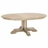 Essentials For Living Torrey 60" Round Extension Dining Table - Extended Side View - Essentials For Living Torrey 60" Round Extension Dining Table - Extended Side View