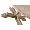 Essentials For Living Torrey 60" Round Extension Dining Table - Leg Close-up