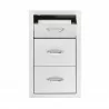 Summerset Grills 17" Vertical 2-Drawer and Paper Towel Holder Combo - Front Drawer Opened - Summerset Grills 17" Vertical 2-Drawer and Paper Towel Holder Combo - Front Drawer Opened