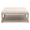 Townsend Tufted Coffee Table - Bisque - Front