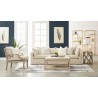 Essentials For Living Townsend Upholstered Coffee Table in Performance Windowpane Pebble - Lifestyle 4