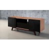 Furnitech 70" Modern TV Stand Media Console - Front Side Angle