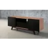 Furnitech 70" Modern TV Stand Media Console - Front Side Angle - Furnitech 70" Modern TV Stand Media Console - Front Side Angle