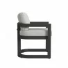 Sunset West Malibu Dining Chair in Cast Silver, No Welt Side - Sunset West Malibu Dining Chair in Cast Silver, No Welt Side