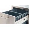 Bull BBQ Slim 10 Gallon Trash Drawer With Trash Can - Side Top Angled
