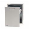 Bull BBQ Slim 10 Gallon Trash Drawer With Trash Can - Semi-Opened Angled View