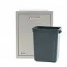Bull BBQ Slim 10 Gallon Trash Drawer With Trash Can - Front View - Bull BBQ Slim 10 Gallon Trash Drawer With Trash Can - Front View