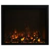 Orange Flame with Black Logs - Orange Flame with Black Logs