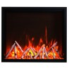 Red and Yellow Frame with White Logs