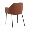 Sunpan Hensley Dining Armchair in Hazelnut - Back Side Angle
