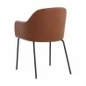 Sunpan Hensley Dining Armchair in Hazelnut - Back Side Angle - Sunpan Hensley Dining Armchair in Hazelnut - Back Side Angle