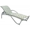 Woodard Tribeca Padded Adjustable Chaise Lounge - Angled