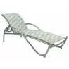 Woodard Tribeca Padded Adjustable Chaise Lounge - Angled - Woodard Tribeca Padded Adjustable Chaise Lounge - Angled