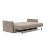  Innovation Living Tripi Sofa Bed - Cordufine Beige - Fully Folded Angled View