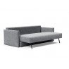  Innovation Living Tripi Sofa Bed - Twist Granite - Angled with Leg Folded