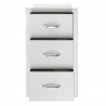 Summerset Grills 17" Triple Drawer - Front with Opened Drawers