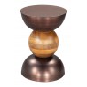 Tripoli Side Table in Bronze- front view 1
