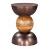 Tripoli Side Table in Bronze- front view 2