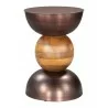 Tripoli Side Table in Bronze- front view 2 - Tripoli Side Table in Bronze- front view 2