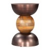 Tripoli Side Table in Bronze- front view 3