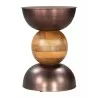 Tripoli Side Table in Bronze- front view 3 - Tripoli Side Table in Bronze- front view 3