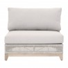 Essentials For Living Tropez Outdoor Modular Armless Sofa Chair - Front