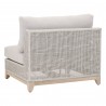 Essentials For Living Tropez Outdoor Modular Armless Sofa Chair - Back Angled