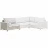 Tropez Outdoor Modular 2-Seat Left Arm Sofa in Taupe - With Set - Tropez Outdoor Modular 2-Seat Left Arm Sofa in Taupe - With Set