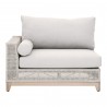 Tropez Outdoor Modular 2-Seat Left Arm Sofa in Taupe - Front