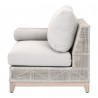 Tropez Outdoor Modular 2-Seat Left Arm Sofa in Taupe - Side