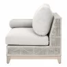 Tropez Outdoor Modular 2-Seat Left Arm Sofa in Taupe - Side - Tropez Outdoor Modular 2-Seat Left Arm Sofa in Taupe - Side
