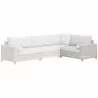 Tropez Outdoor Modular 2-Seat Right Arm Sofa in Taupe - In Set - Tropez Outdoor Modular 2-Seat Right Arm Sofa in Taupe - In Set